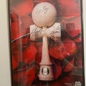KENDAMA POSTER With 6 makers signatures. Signed for CG (Cory Gregory)
